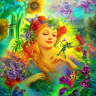 Картина по номерам "Цветочная фея" (40x50см)              