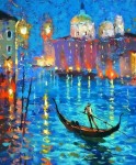 Картина по номерам "Ночная Венеция" (40x50см)      