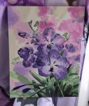 Картина "Нежность орхидеи" (холст, акрил)