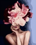 Картина по номерам "Девушка-цветок" (40x50см) 