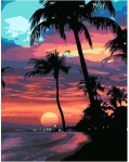 Картина по номерам "Гавайский закат" (30x40см)                        