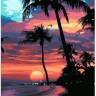 Картина по номерам "Гавайский закат" (30x40см)                        