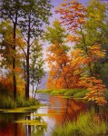 Картина по номерам "Осенний лес" (40x50см)                                                                          
